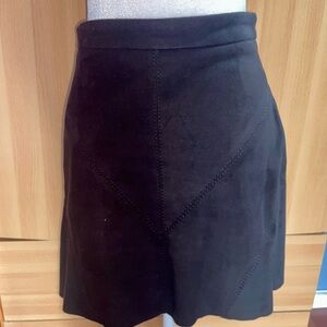 H&M Black Suede skirt